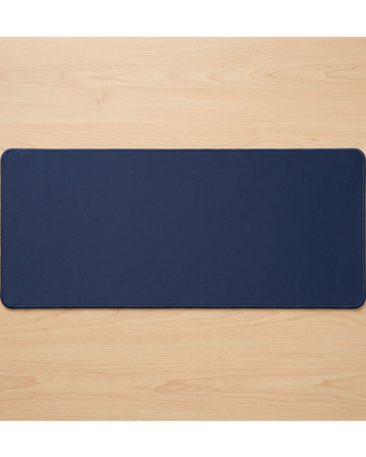 Njqnd Extended Micro-Weave Desk Mat 850 x 350 mm Navy - Lifestyle view