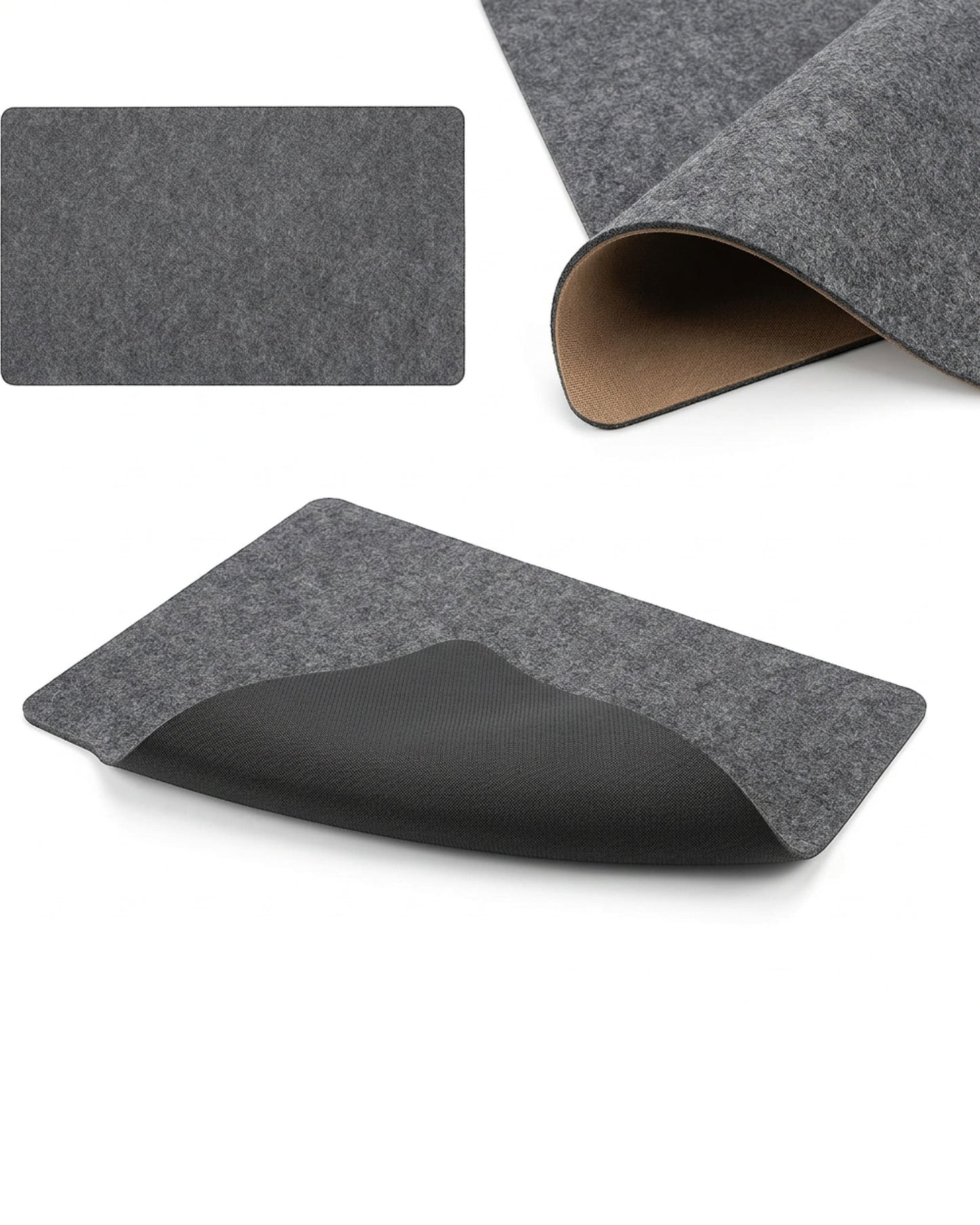 Njqnd Wool Felt Notebook Mouse Surface Graphite 23 x 13 in