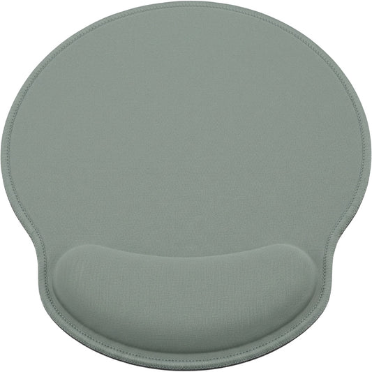 Njqnd Contoured Memory Foam Wrist-Rest Mouse Pad Sage Gray - Product view